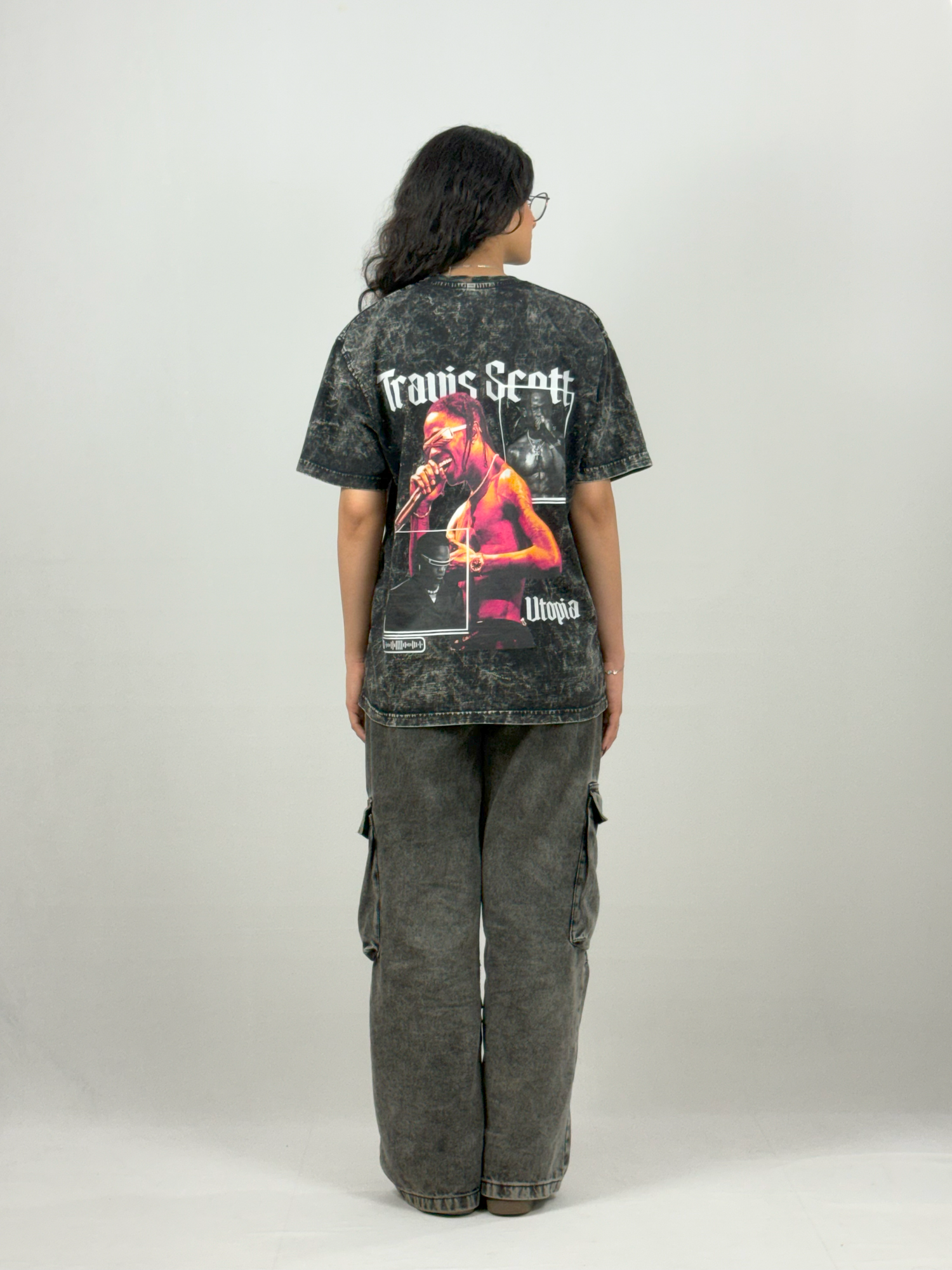 Acid Wash Utopia Oversized T-Shirt